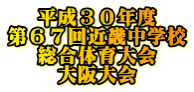 平成３０年度 第６７回近畿中学校 総合体育大会 大阪大会