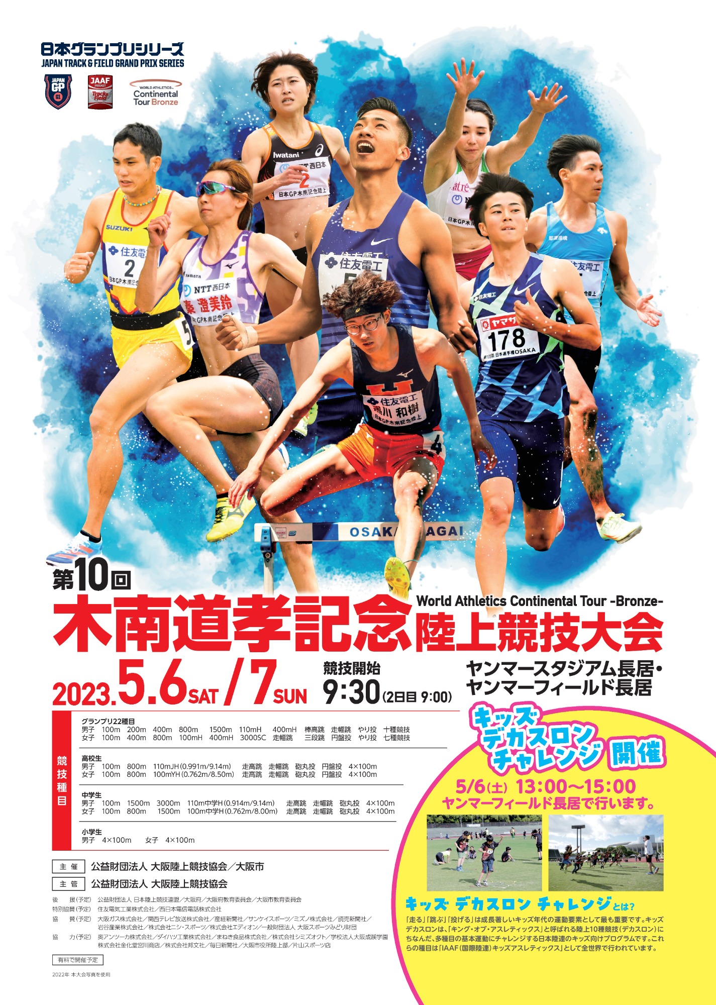 日本グランプリシリーズ　グレード１　　　　木南道孝記念陸上競技大会