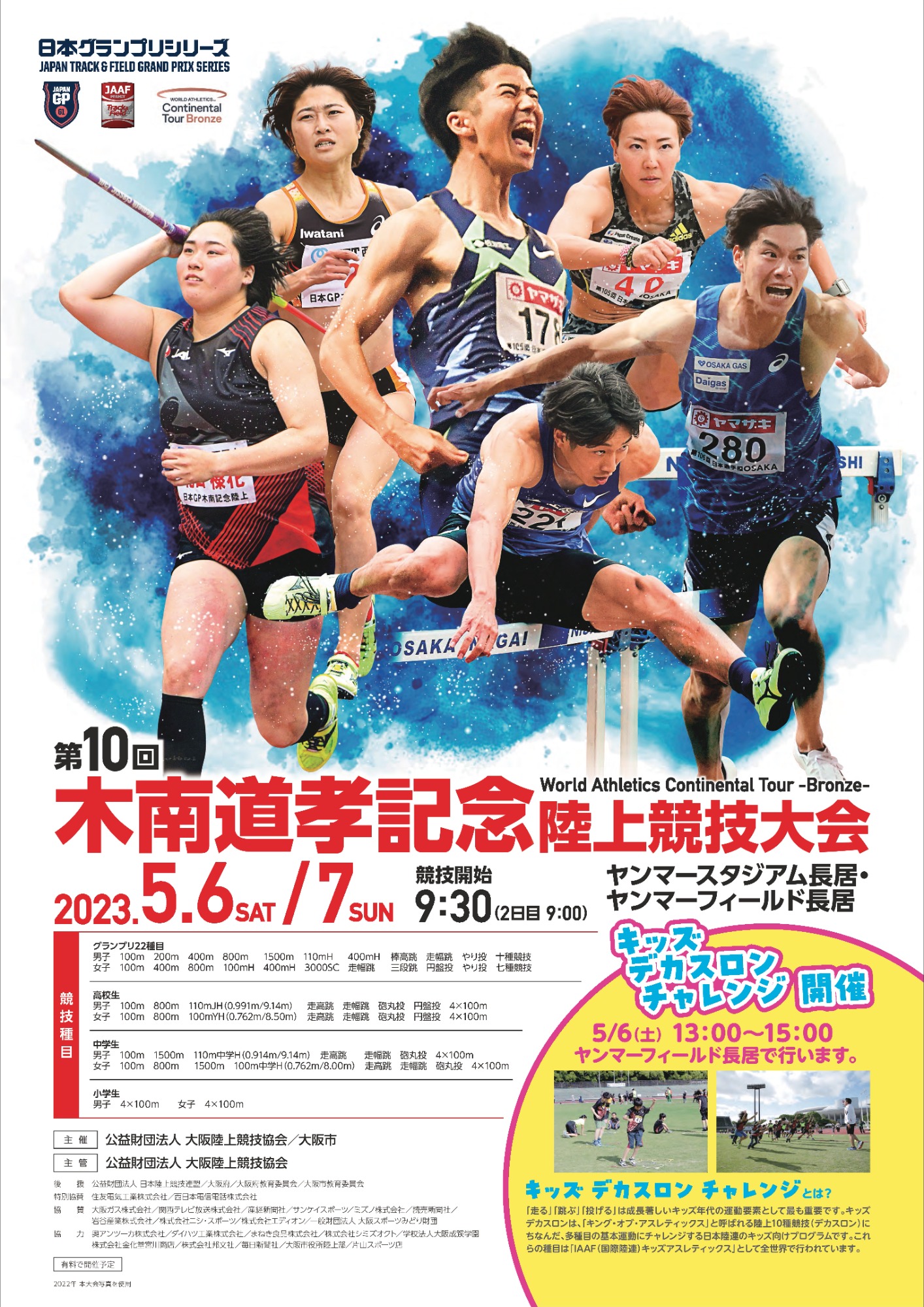 日本グランプリシリーズ　グレード１　　　　木南道孝記念陸上競技大会